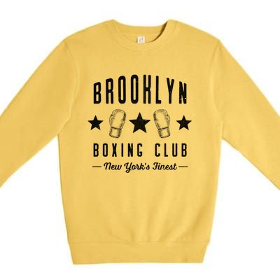 Brooklyn Boxing Club New York Usa Great Gift Premium Crewneck Sweatshirt