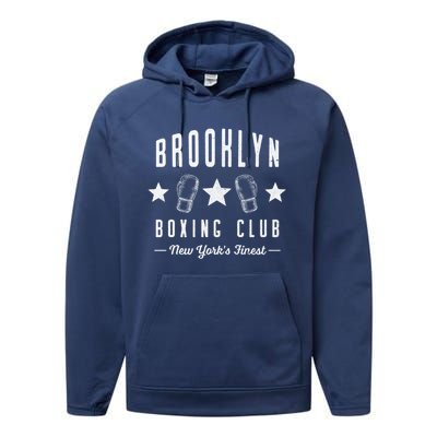 Brooklyn Boxing Club New York Usa Great Gift Performance Fleece Hoodie