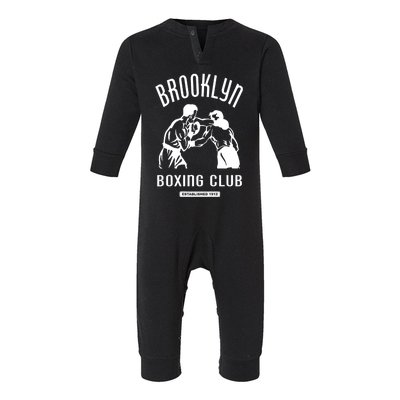 Brooklyn Boxing Club Exchanging Punches Infant Fleece One Piece