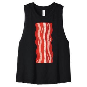 Bacon Bacon Costume Women's Racerback Cropped Tank