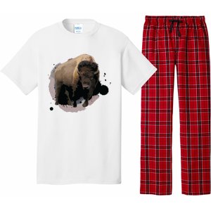 Bison Buffalo Cattle Design Illustration Gift Pajama Set