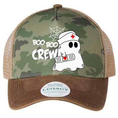 Boo Boo Crew Nurse Ghost Funny Halloween Costume Legacy Tie Dye Trucker Hat