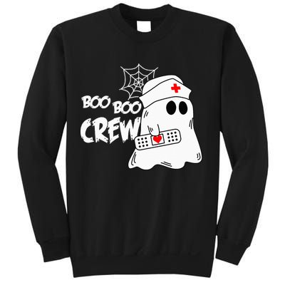 Boo Boo Crew Nurse Ghost Funny Halloween Costume Sweatshirt