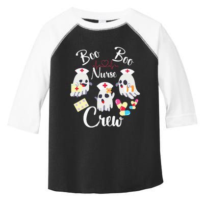 Boo Boo Crew Nurse Ghost Costume Funny Halloween Gift Toddler Fine Jersey T-Shirt