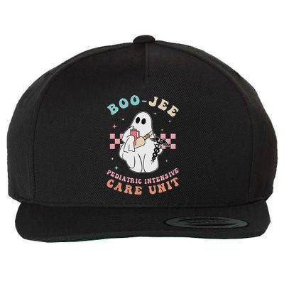 Boo Boo Crew Pediatric Intensive Care Picu Halloween Nurse Wool Snapback Cap
