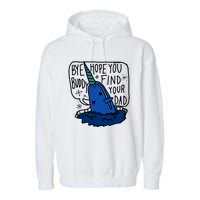 Bye Buddy Christmas Elf Bye Narwhal Funny Santa Xmas Garment-Dyed Fleece Hoodie