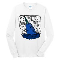 Bye Buddy Christmas Elf Bye Narwhal Funny Santa Xmas Tall Long Sleeve T-Shirt