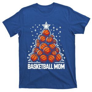 Basketball Balls Christmas Tree Funny Basketball Mom Xmas Gift T-Shirt