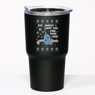 Bye Buddy Christmas , Hope You Find Your Dad Elf Narwhal Tumbler