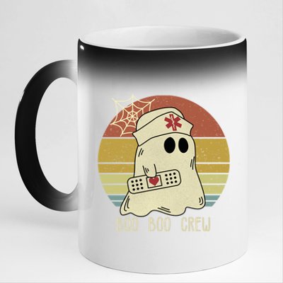 Boo Boo Crew Nurse Great Gift Halloween Nurse Great Gift Cute Gift 11oz Black Color Changing Mug