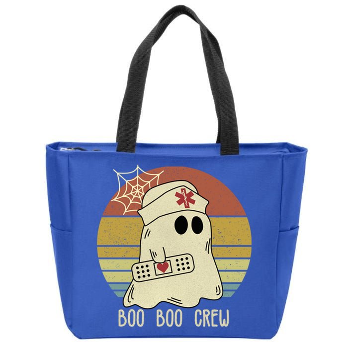 Boo Boo Crew Nurse Great Gift Halloween Nurse Great Gift Cute Gift Zip Tote Bag