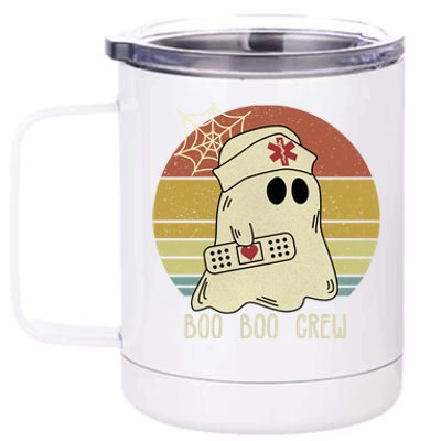 Boo Boo Crew Nurse Great Gift Halloween Nurse Great Gift Cute Gift 12 oz Stainless Steel Tumbler Cup