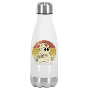 Boo Boo Crew Nurse Great Gift Halloween Nurse Great Gift Cute Gift Stainless Steel Insulated Water Bottle