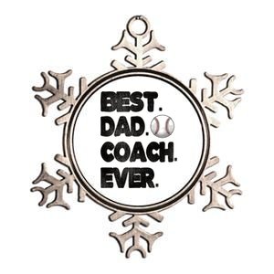 Best Baseball Coach Dad Baseball Coach Father Gift Metallic Star Ornament