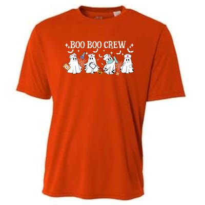 Boo Boo Crew Nurse Ghost Funny Halloween Gift Cooling Performance Crew T-Shirt