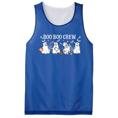 Boo Boo Crew Nurse Ghost Funny Halloween Gift Mesh Reversible Basketball Jersey Tank