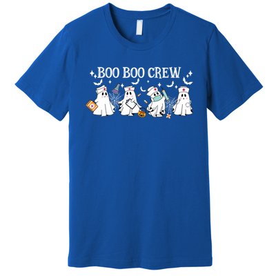 Boo Boo Crew Nurse Ghost Funny Halloween Gift Premium T-Shirt