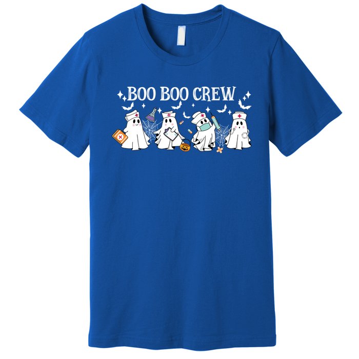 Boo Boo Crew Nurse Ghost Funny Halloween Gift Premium T-Shirt