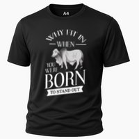 Brahman Bull Cattle Mini Zebu Cow Cooling Performance Crew T-Shirt