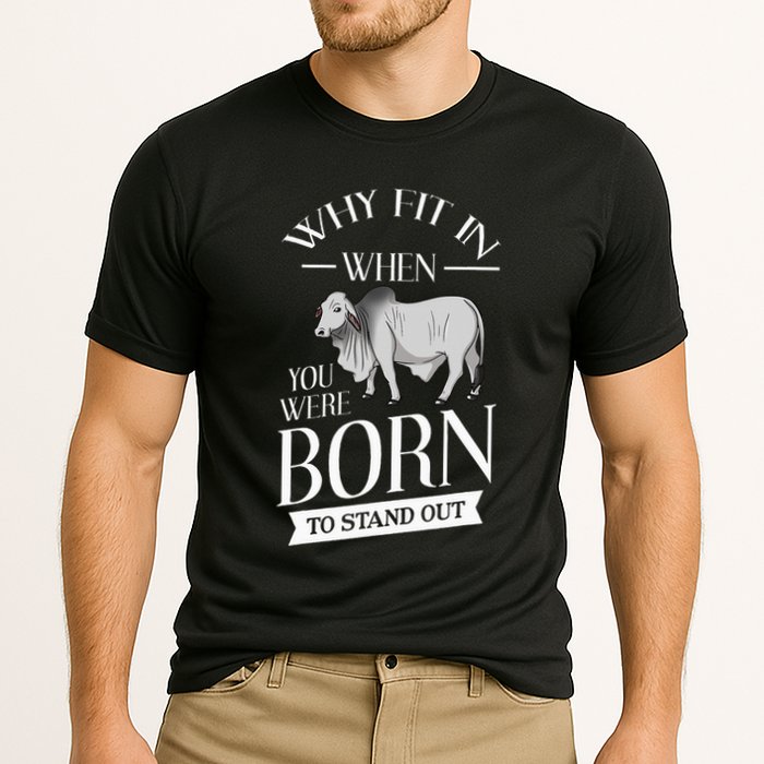 Brahman Bull Cattle Mini Zebu Cow Cooling Performance Crew T-Shirt