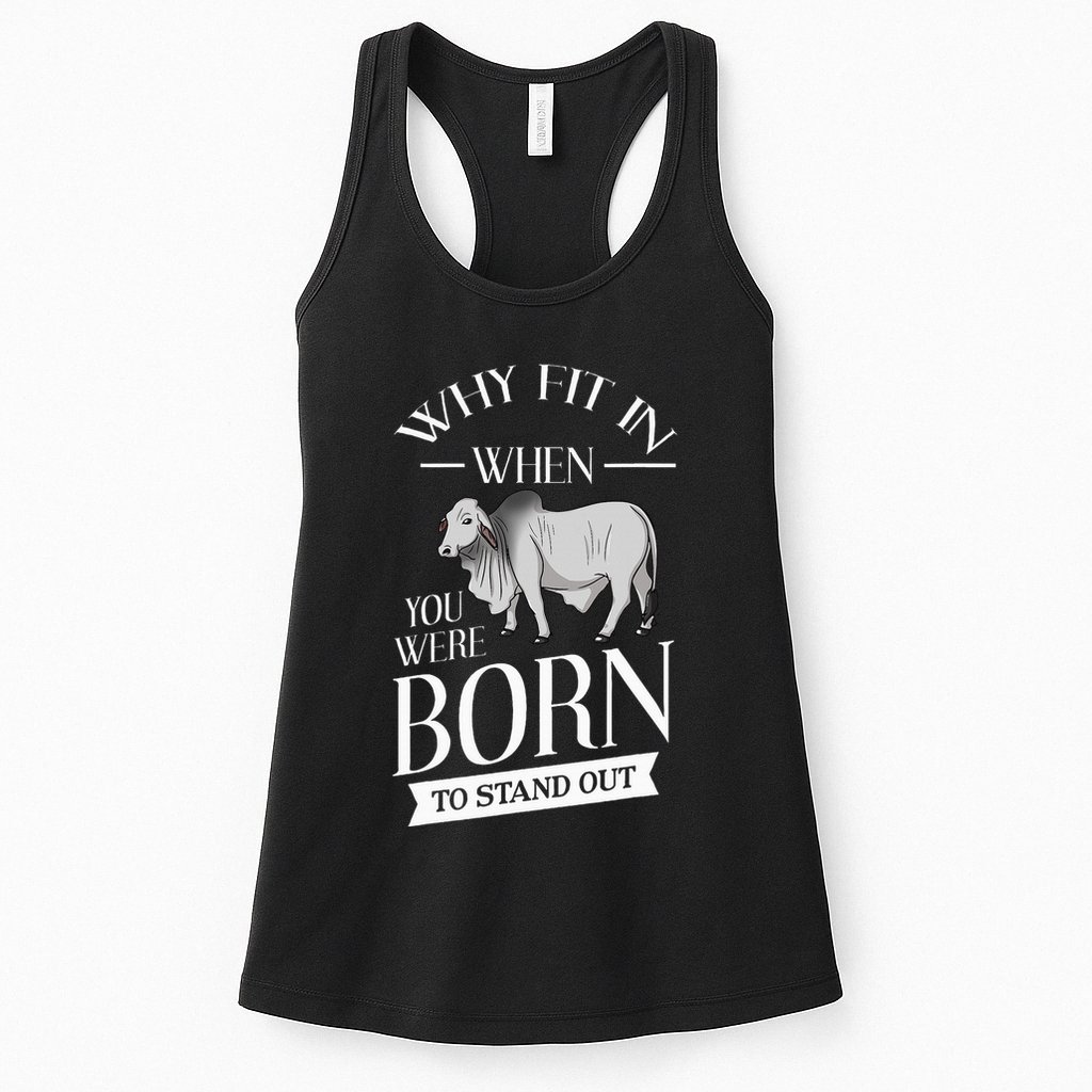 Brahman Bull Cattle Mini Zebu Cow Womens Tank Top