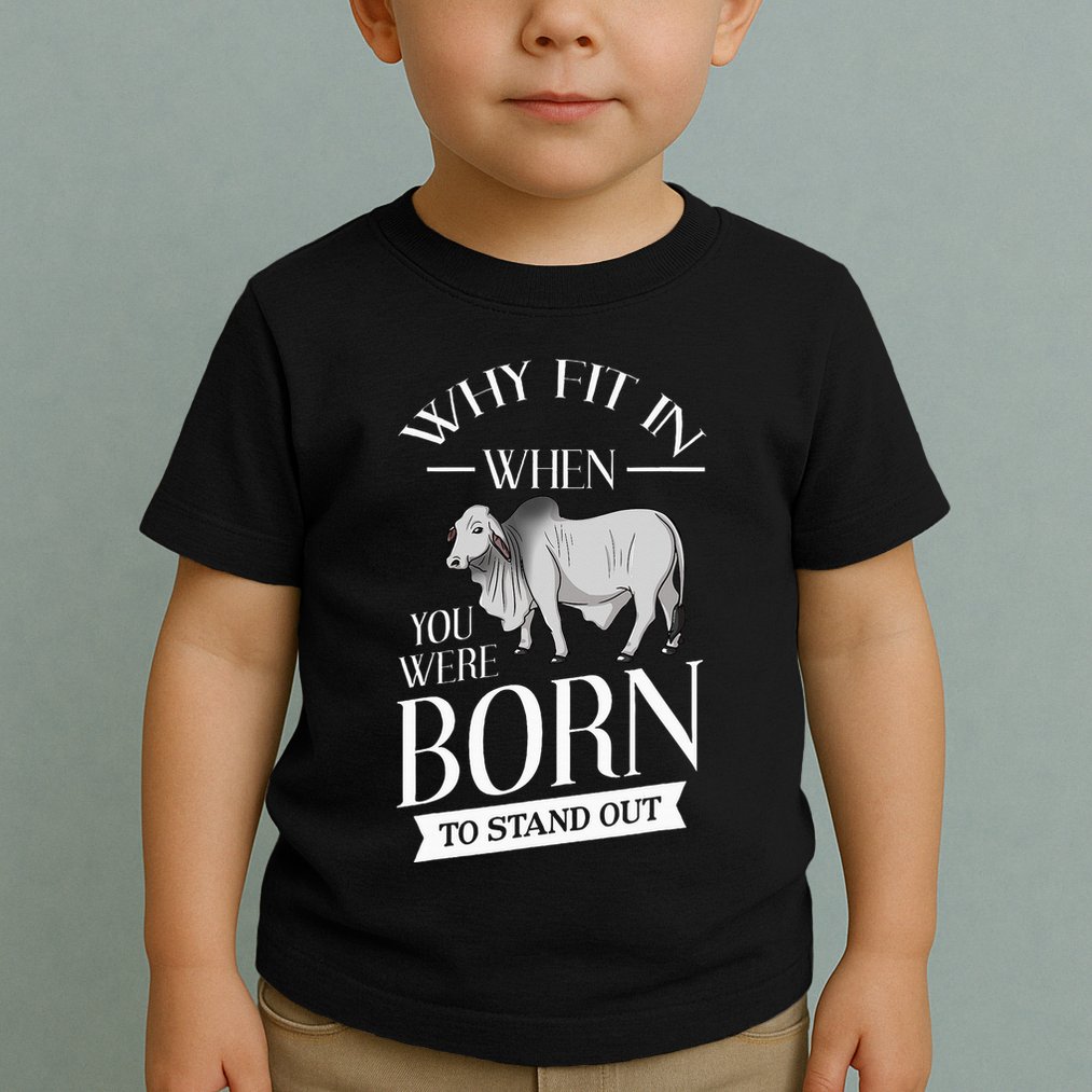 Brahman Bull Cattle Mini Zebu Cow Toddler T-Shirt