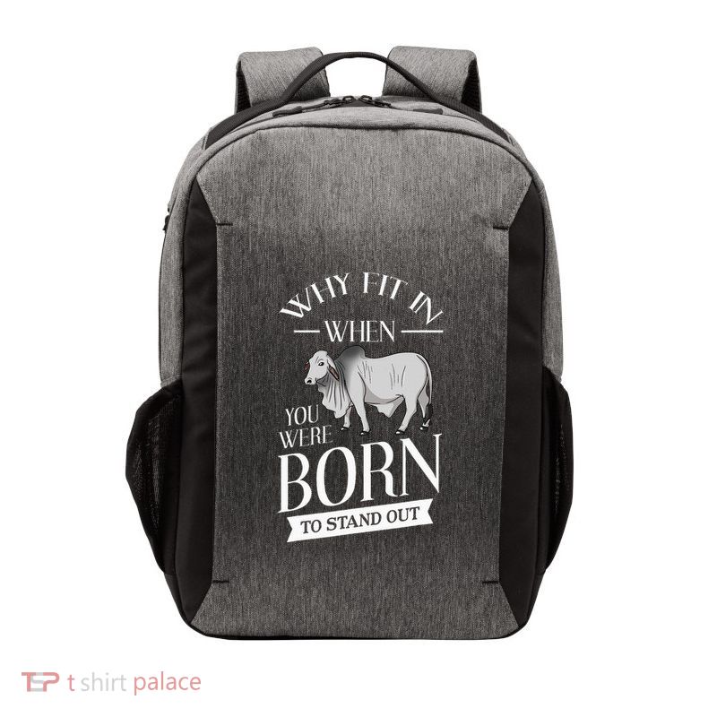 Brahman Bull Cattle Mini Zebu Cow Vector Backpack