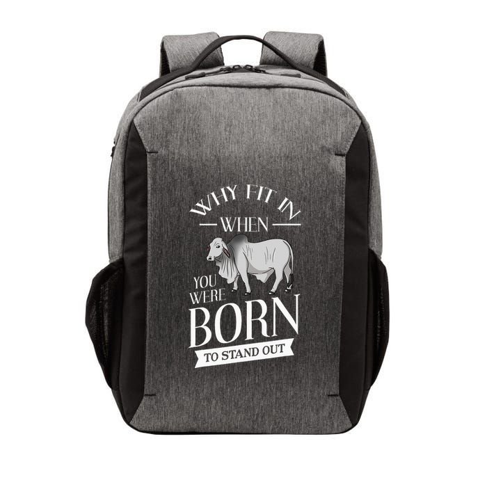 Brahman Bull Cattle Mini Zebu Cow Vector Backpack