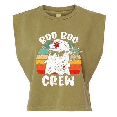 Boo boo Crew Nurse Halloween Ghost Costume Garment-Dyed Women's Muscle Tee