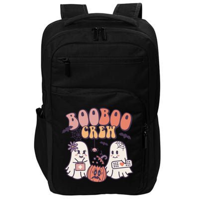 Boo Boo Crew Ghost Doctor Paramedic EMT Nurse Halloween Impact Tech Backpack