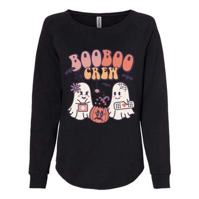 Boo Boo Crew Ghost Doctor Paramedic EMT Nurse Halloween Womens California Wash Sweatshirt