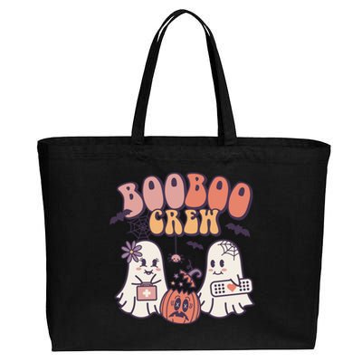 Boo Boo Crew Ghost Doctor Paramedic EMT Nurse Halloween Cotton Canvas Jumbo Tote