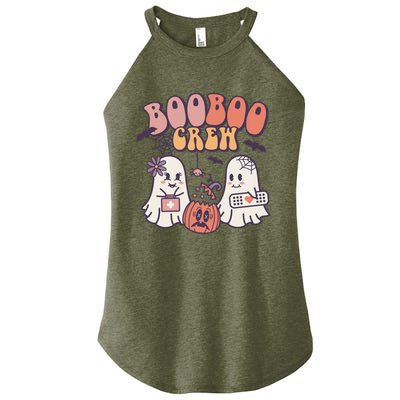 Boo Boo Crew Ghost Doctor Paramedic EMT Nurse Halloween Women's Perfect Tri Rocker Tank