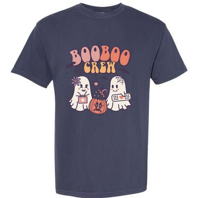 Boo Boo Crew Ghost Doctor Paramedic EMT Nurse Halloween Garment-Dyed Heavyweight T-Shirt