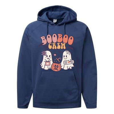 Boo Boo Crew Ghost Doctor Paramedic EMT Nurse Halloween Performance Fleece Hoodie