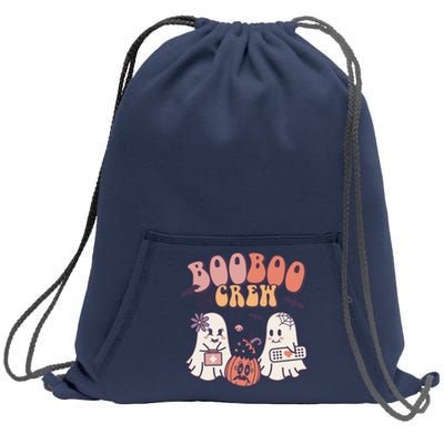 Boo Boo Crew Ghost Doctor Paramedic EMT Nurse Halloween Sweatshirt Cinch Pack Bag