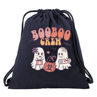 Boo Boo Crew Ghost Doctor Paramedic EMT Nurse Halloween Drawstring Bag