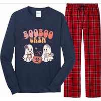 Boo Boo Crew Ghost Doctor Paramedic EMT Nurse Halloween Long Sleeve Pajama Set