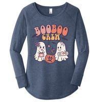 Boo Boo Crew Ghost Doctor Paramedic EMT Nurse Halloween Women's Perfect Tri Tunic Long Sleeve Shirt