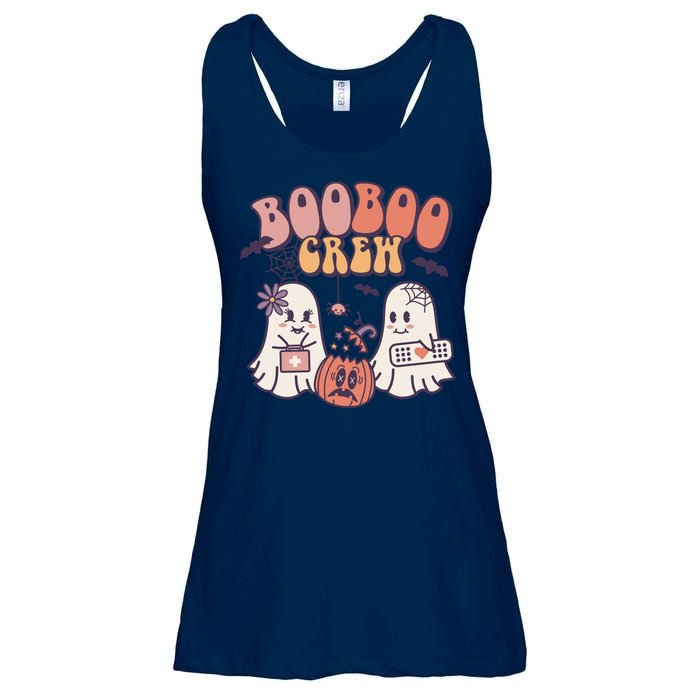 Boo Boo Crew Ghost Doctor Paramedic EMT Nurse Halloween Ladies Essential Flowy Tank