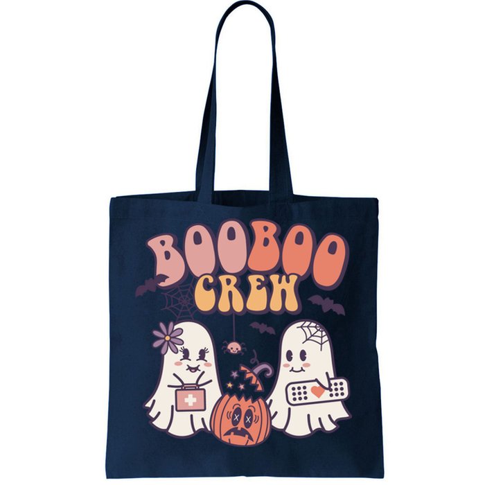 Boo Boo Crew Ghost Doctor Paramedic EMT Nurse Halloween Tote Bag