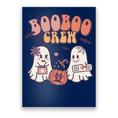 Boo Boo Crew Ghost Doctor Paramedic EMT Nurse Halloween Poster