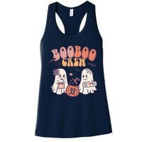 Boo Boo Crew Ghost Doctor Paramedic EMT Nurse Halloween Women's Racerback Tank