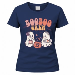 Boo Boo Crew Ghost Doctor Paramedic EMT Nurse Halloween Women's T-Shirt