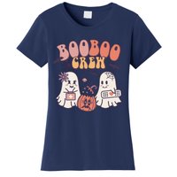 Boo Boo Crew Ghost Doctor Paramedic EMT Nurse Halloween Women's T-Shirt