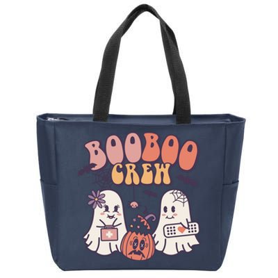 Boo Boo Crew Ghost Doctor Paramedic EMT Nurse Halloween Zip Tote Bag