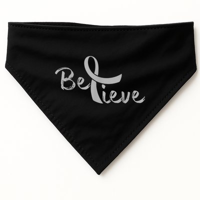 Believe Brain Cancer Brain Cancer Support USA-Made Doggie Bandana