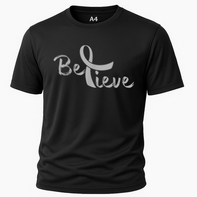 Believe Brain Cancer Brain Cancer Support Performance Shirt