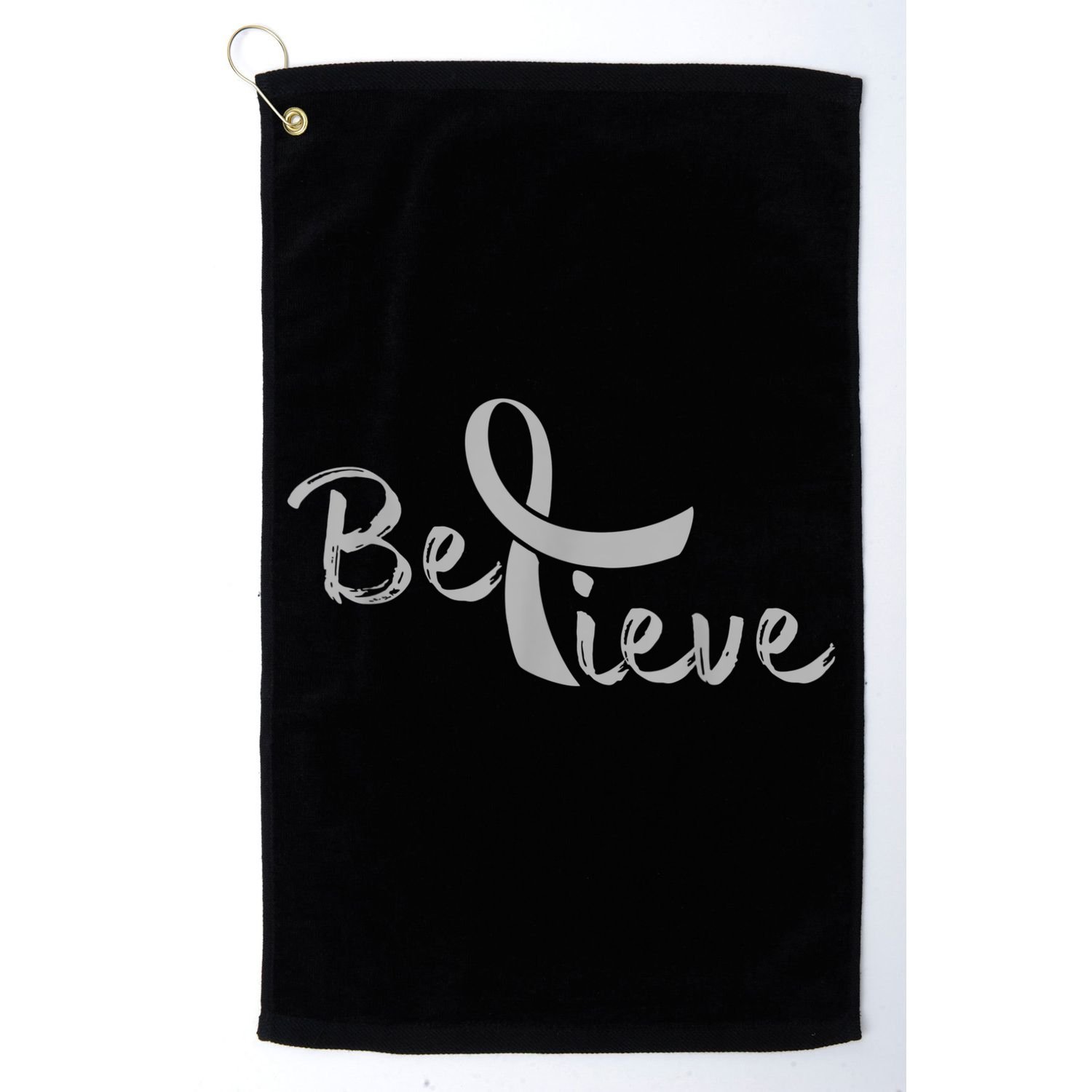 Believe Brain Cancer Brain Cancer Support Golf Towel