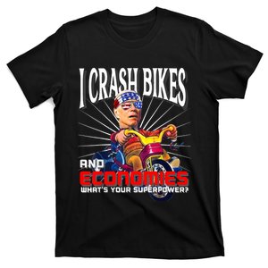 Biden Bicycle Crash Bike Wreck AntiBiden Pro Trump 2024 T-Shirt